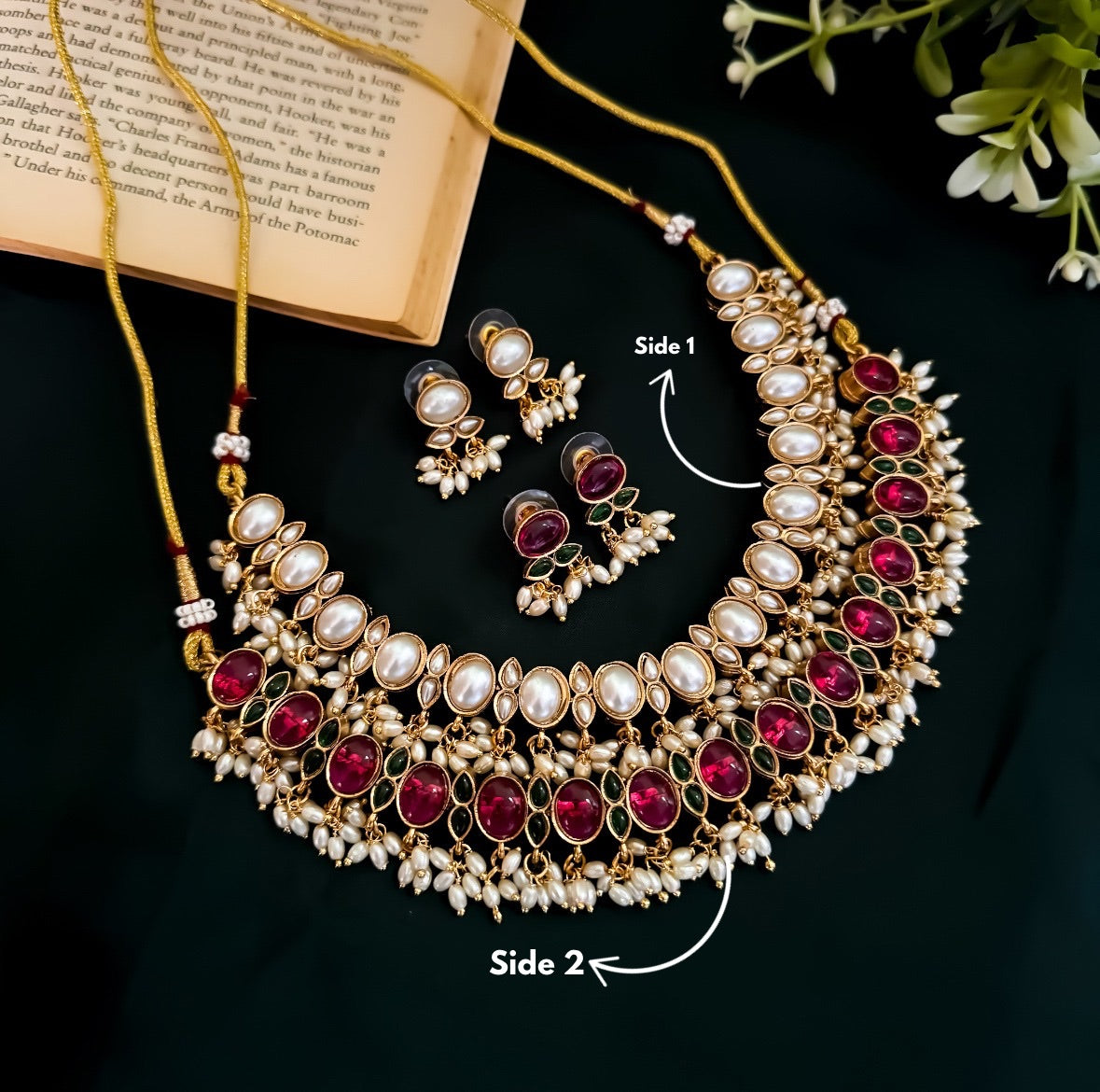 Madhumita 2 In 1 Reversible Necklace Set