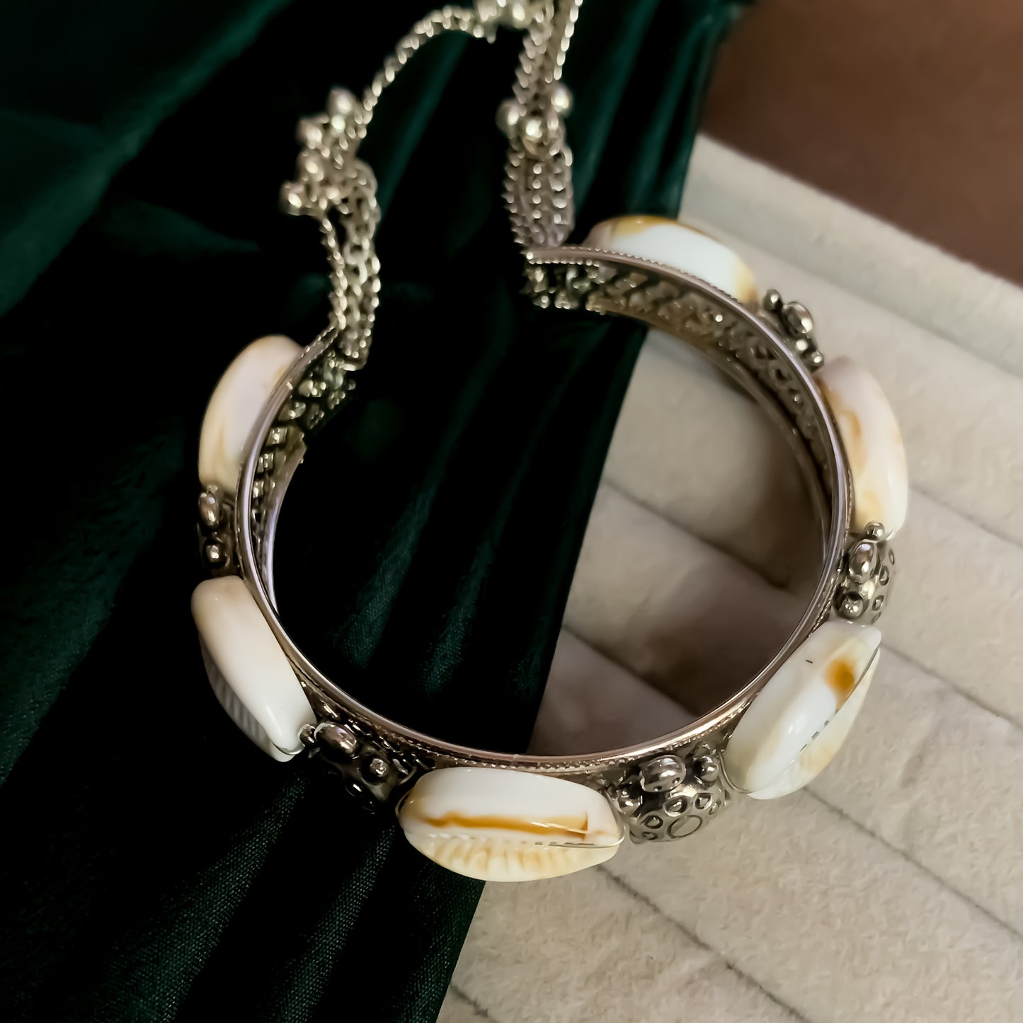 Aqua Shell Bracelet