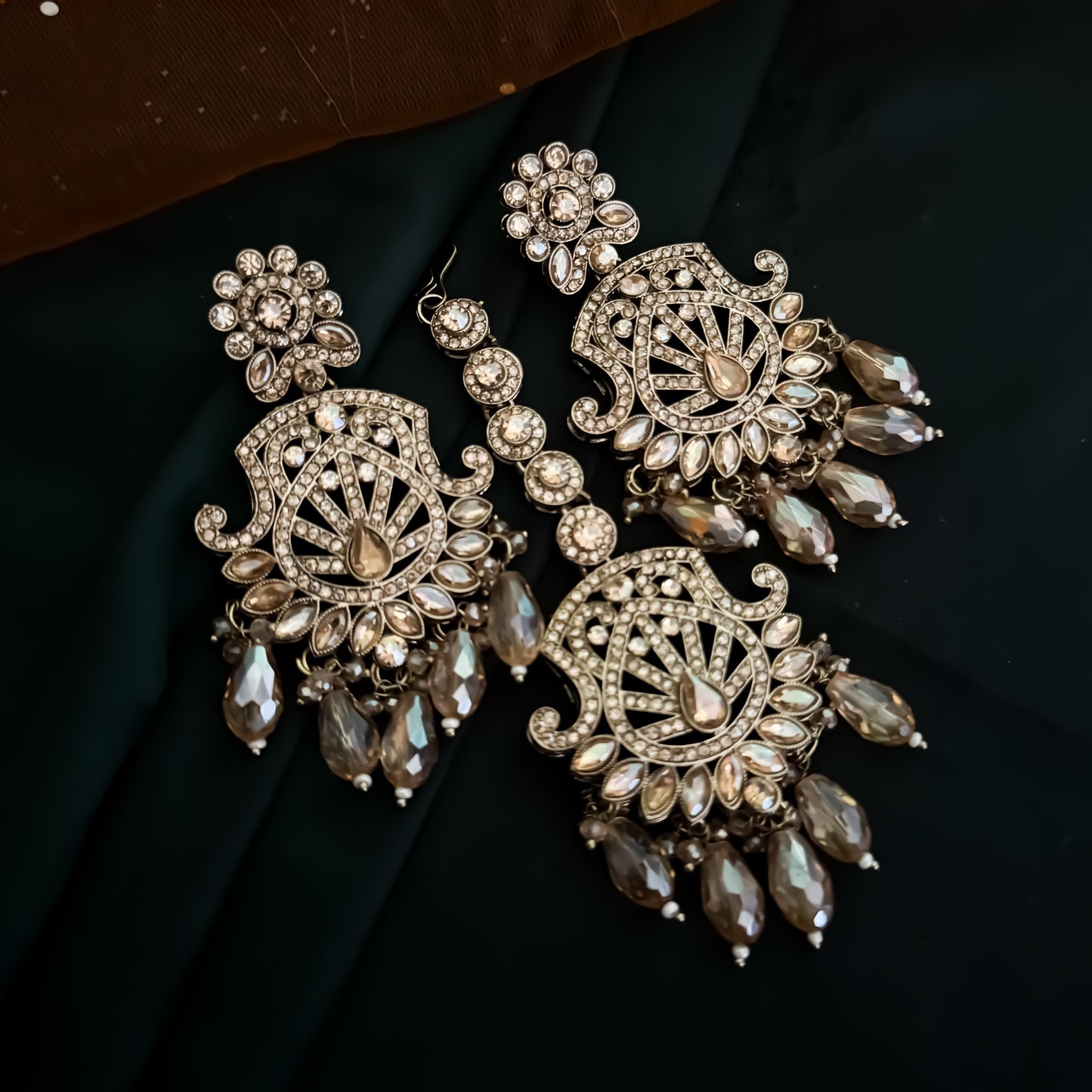 Kainaat Jadau Reverse AD Necklace Set