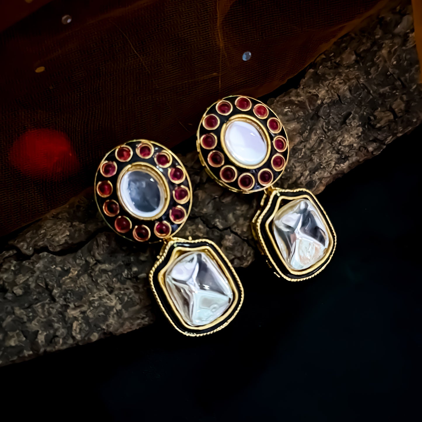 Vriksha Vilandi Kundan Premium Necklace Set