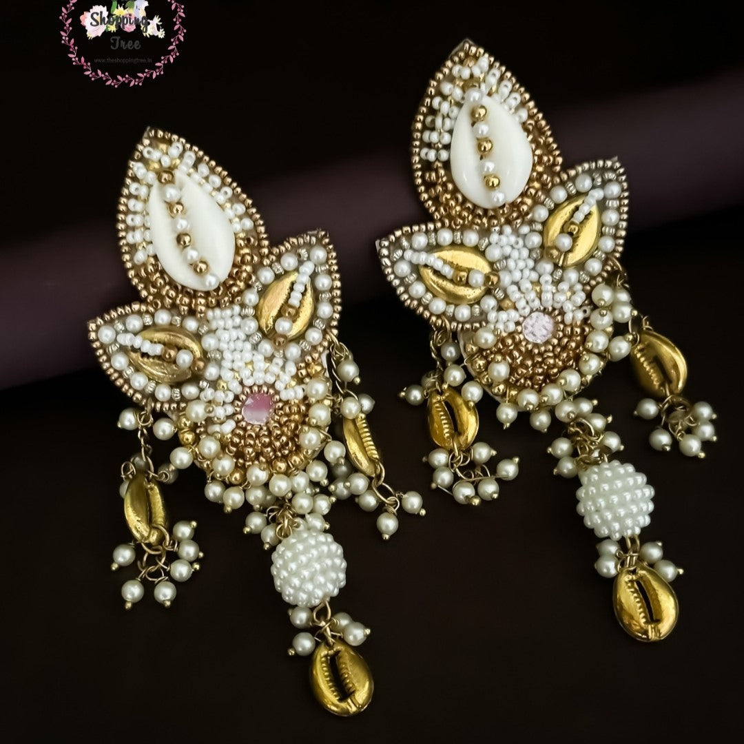 Shree Shell Embellished Earrings