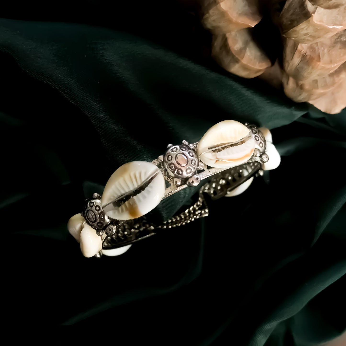 Aqua Shell Bracelet