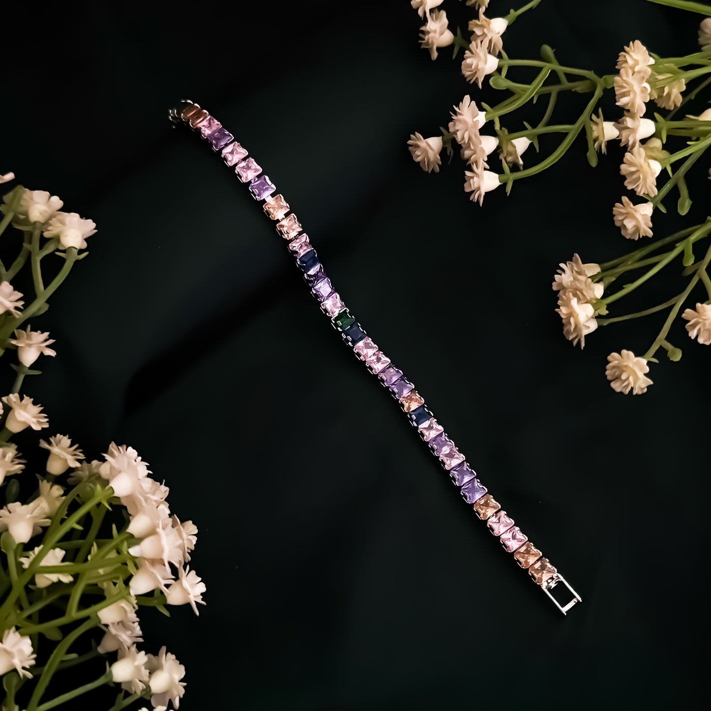 Sarah Cubin Zirconia Tennis Bracelet - Multi
