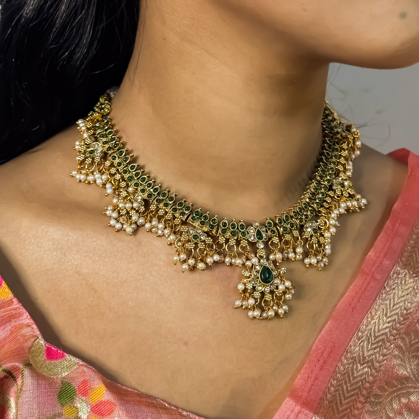Giya Guttapushalu Necklace Set