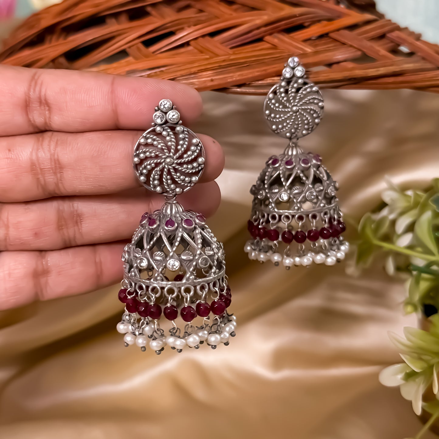 Lekhi SLA Brass Jhumka Earring