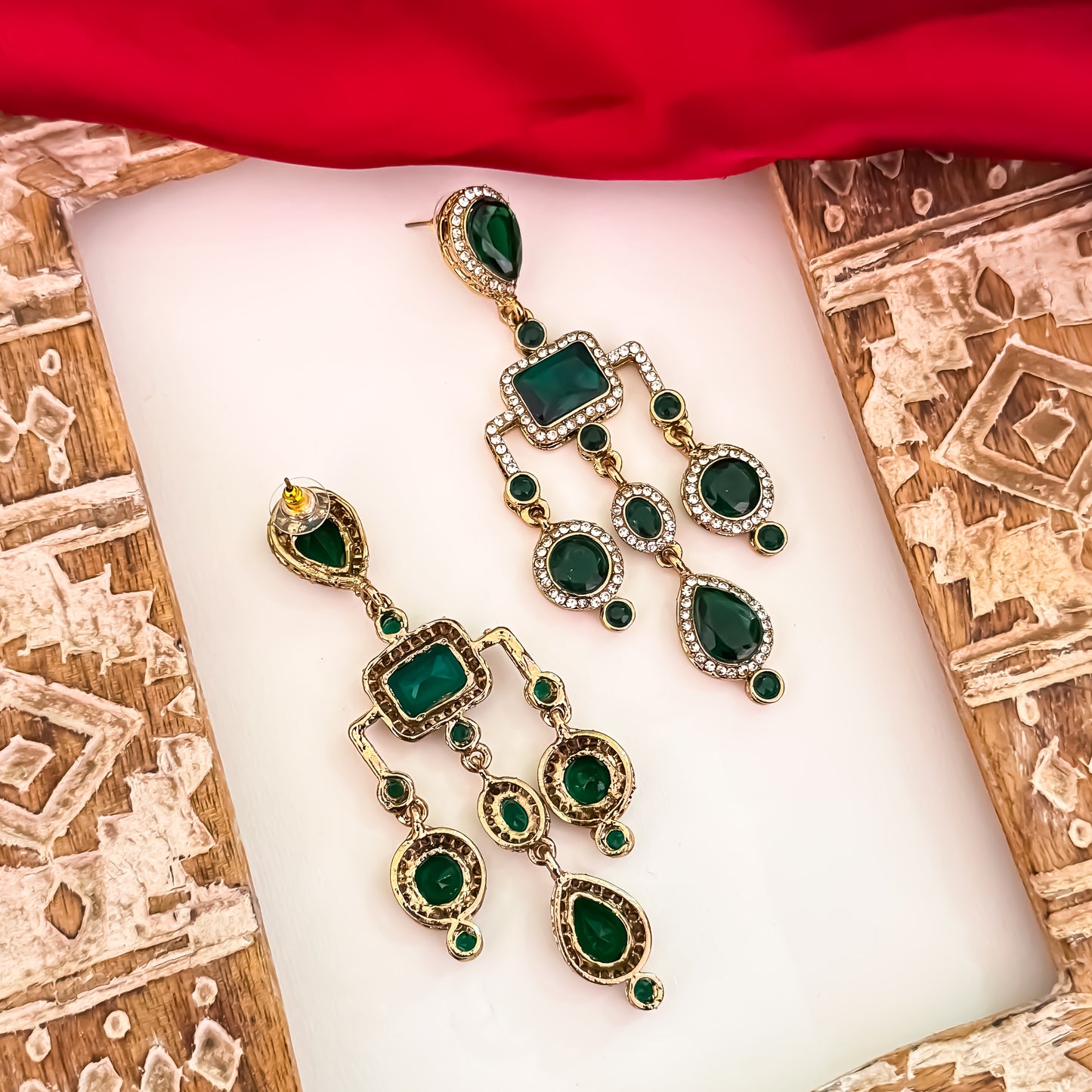 Divika Celebrity Inspired Earrings - Green
