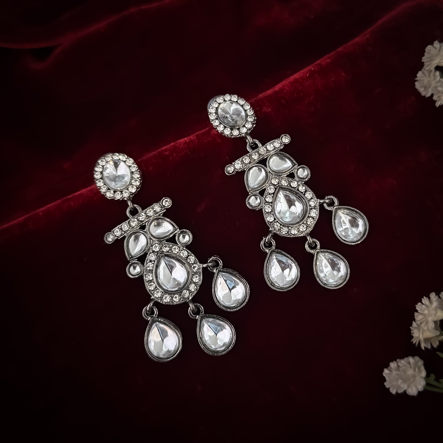 Apoorva Zircon Indo Western Kundan Necklace Set