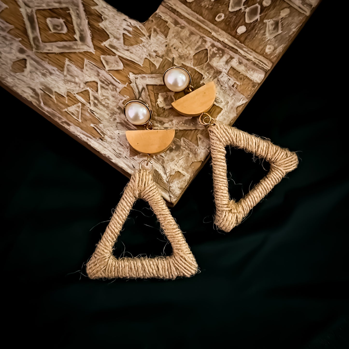 Wella wooden Lightweight Earrings