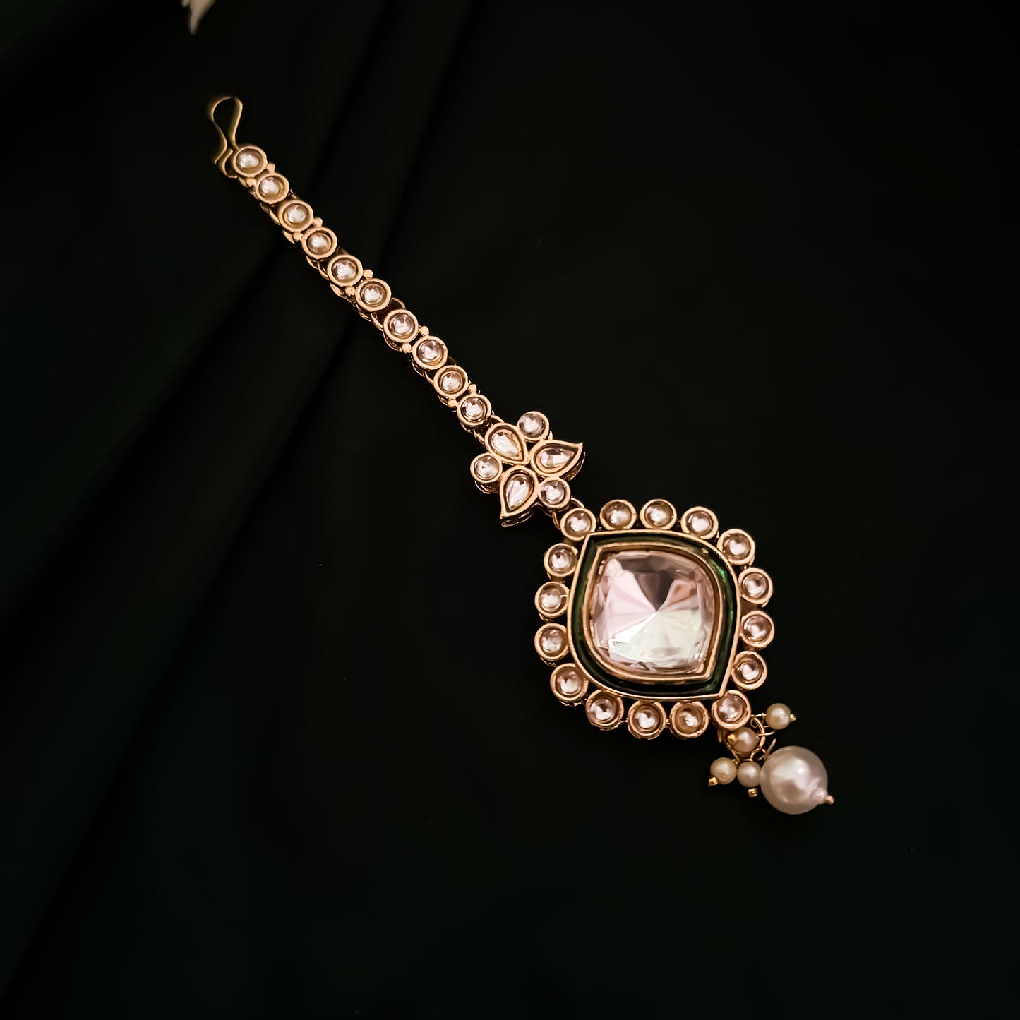 Roshni Kundan Long Necklace Set