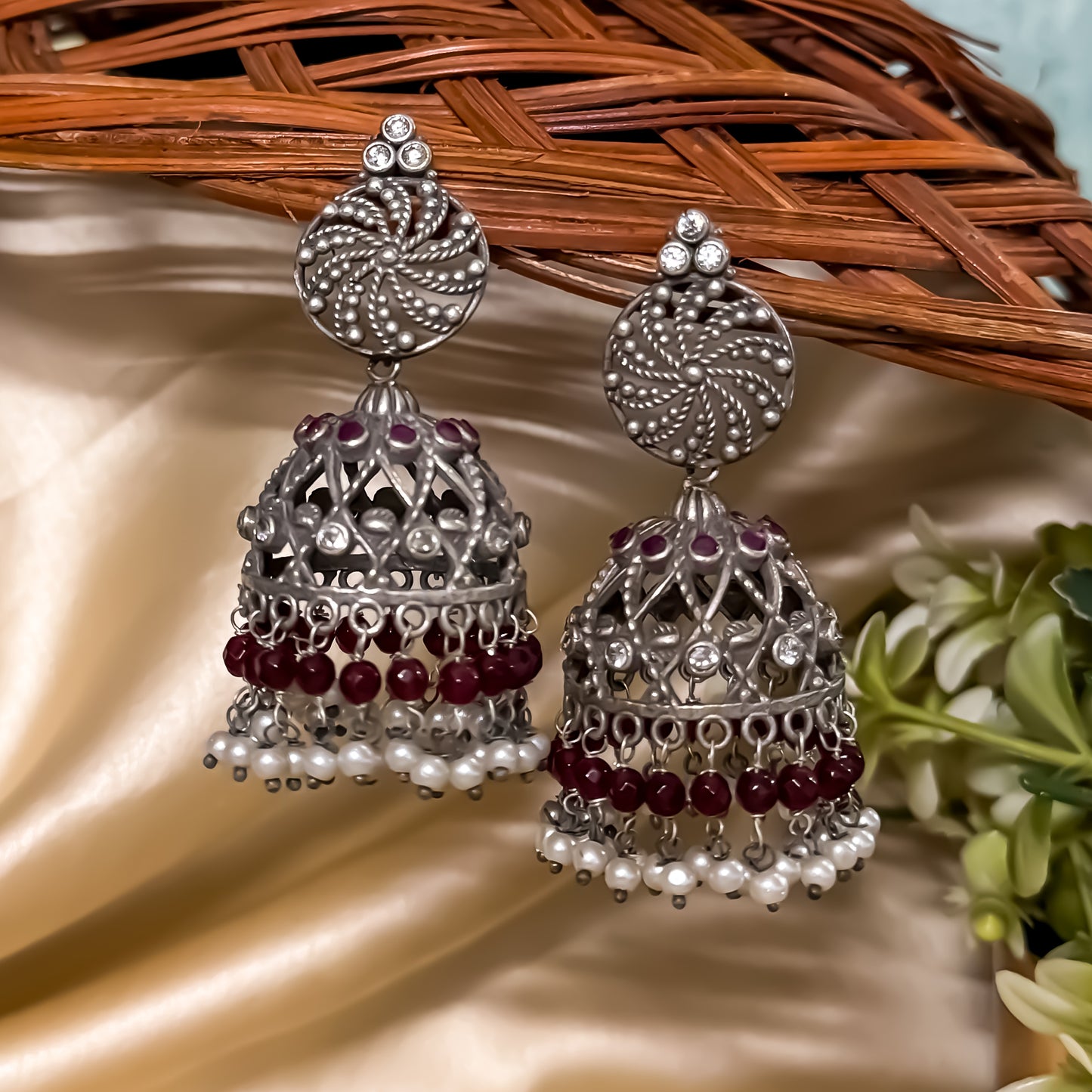 Lekhi SLA Brass Jhumka Earring