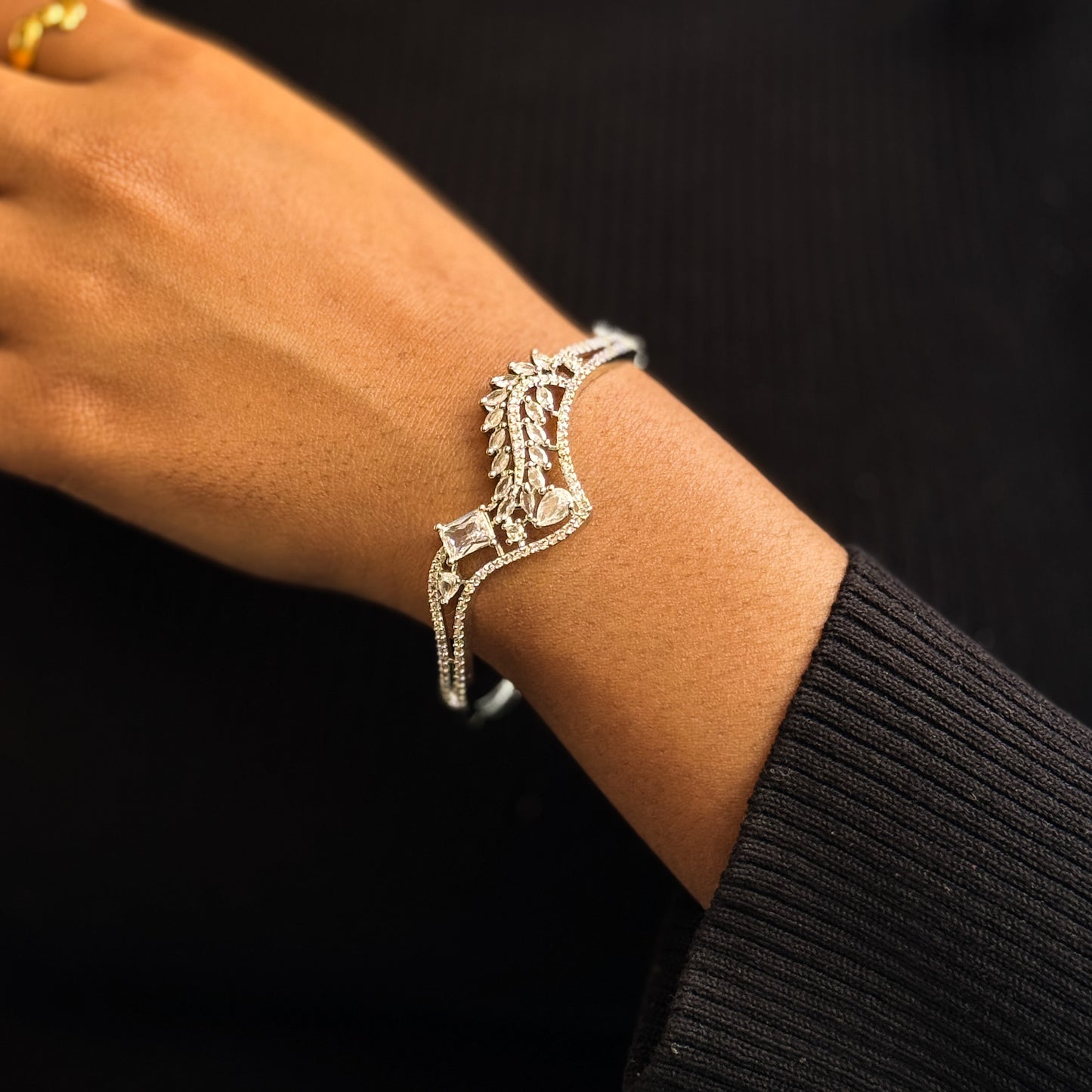 Edin American Diamond Bracelet - Silver