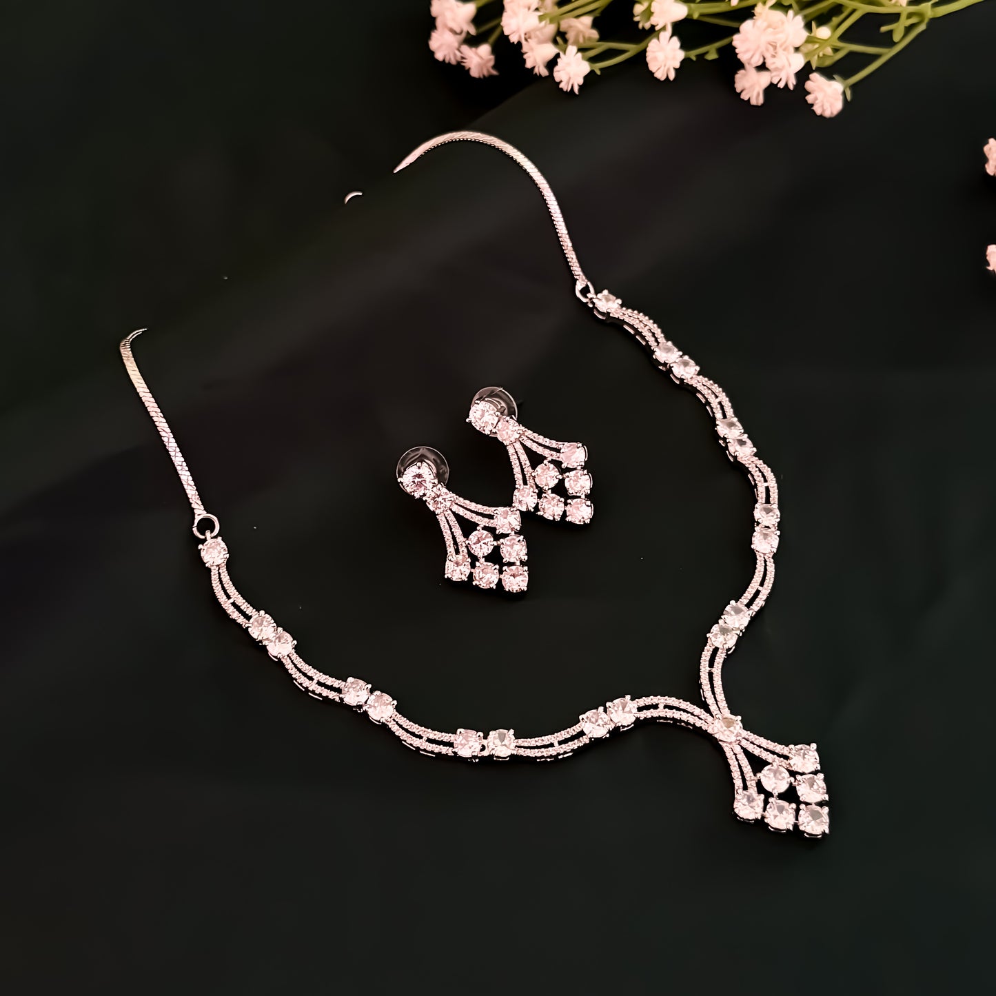 Amaya American Diamond Necklace Set