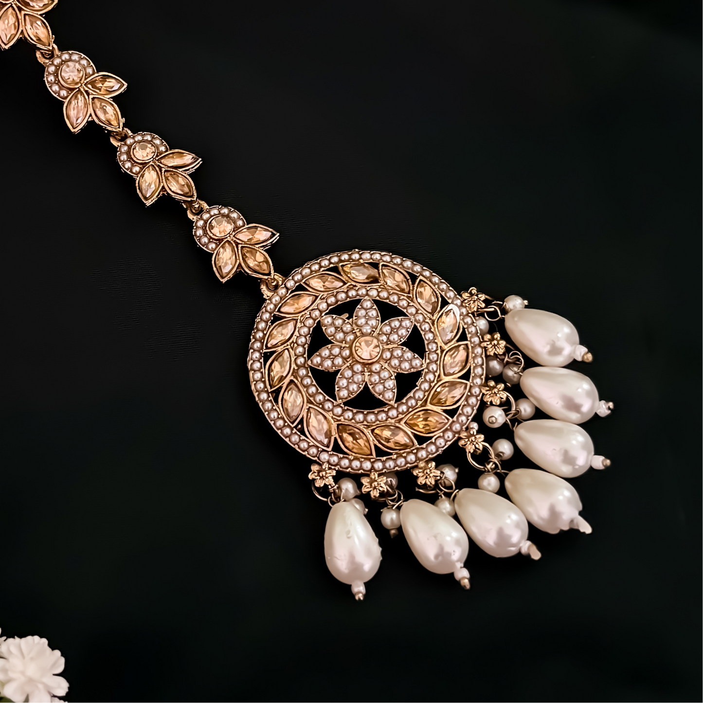 Urvashi Jadau Teeka - Golden