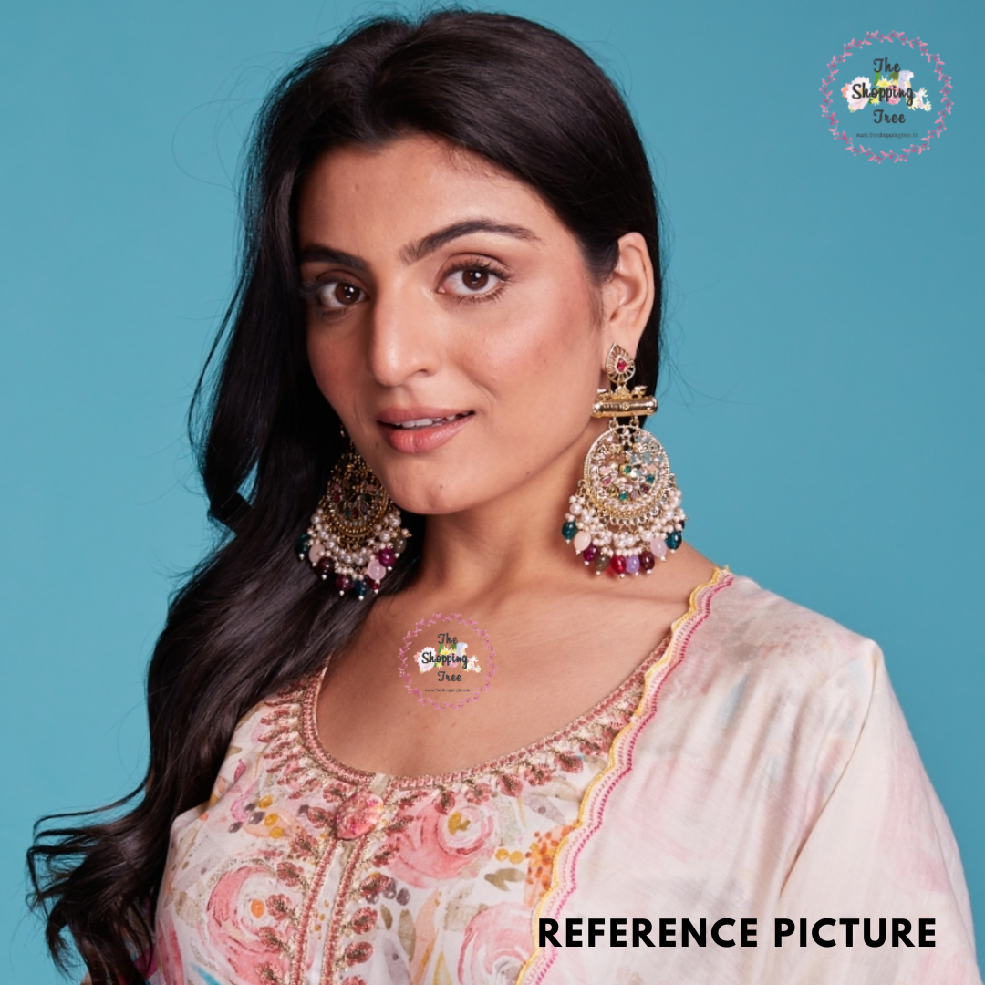 Preet Chandbali Earrings - Maroon