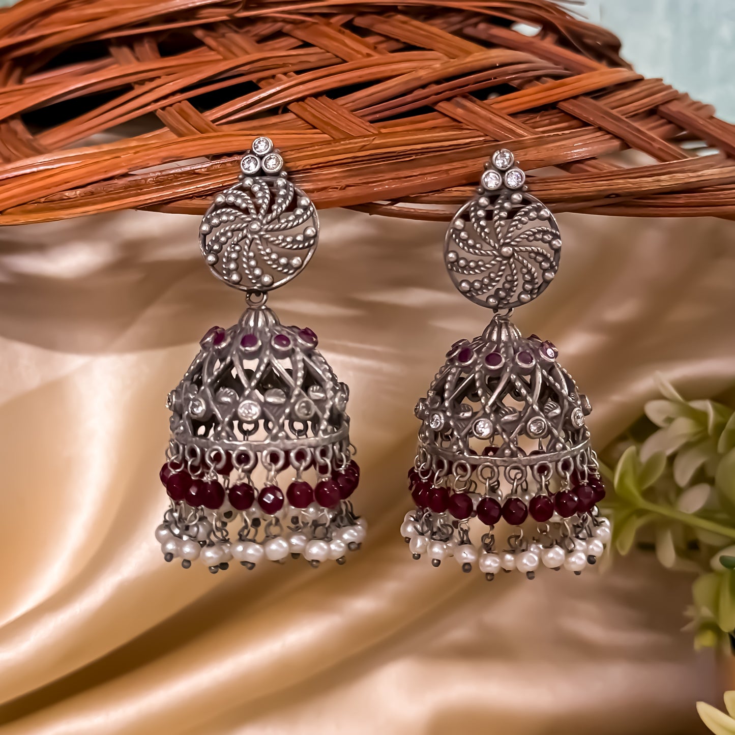 Lekhi SLA Brass Jhumka Earring