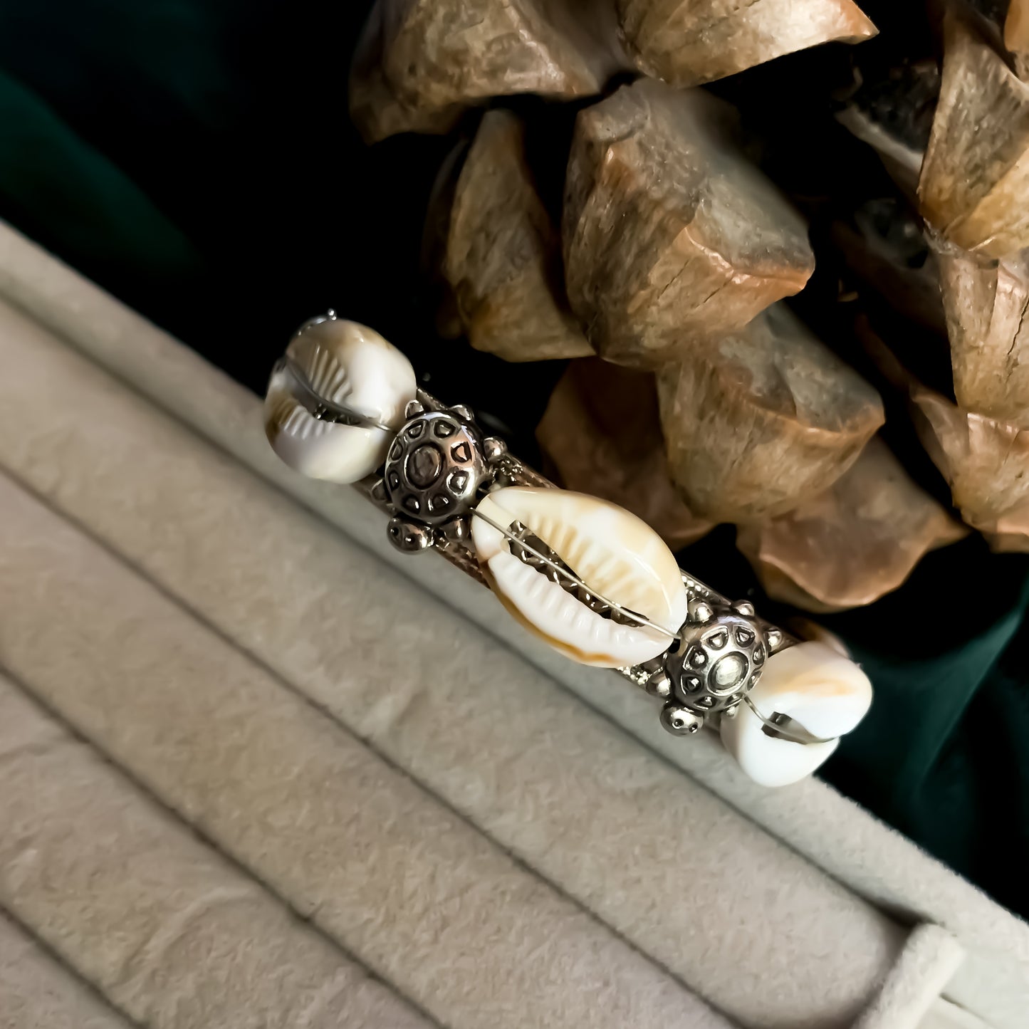 Aqua Shell Bracelet
