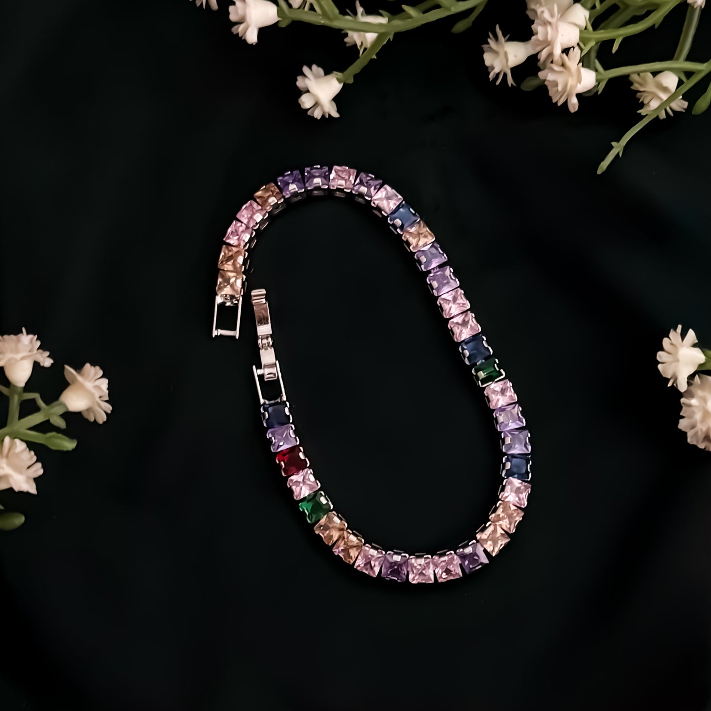 Sarah Cubin Zirconia Tennis Bracelet - Multi