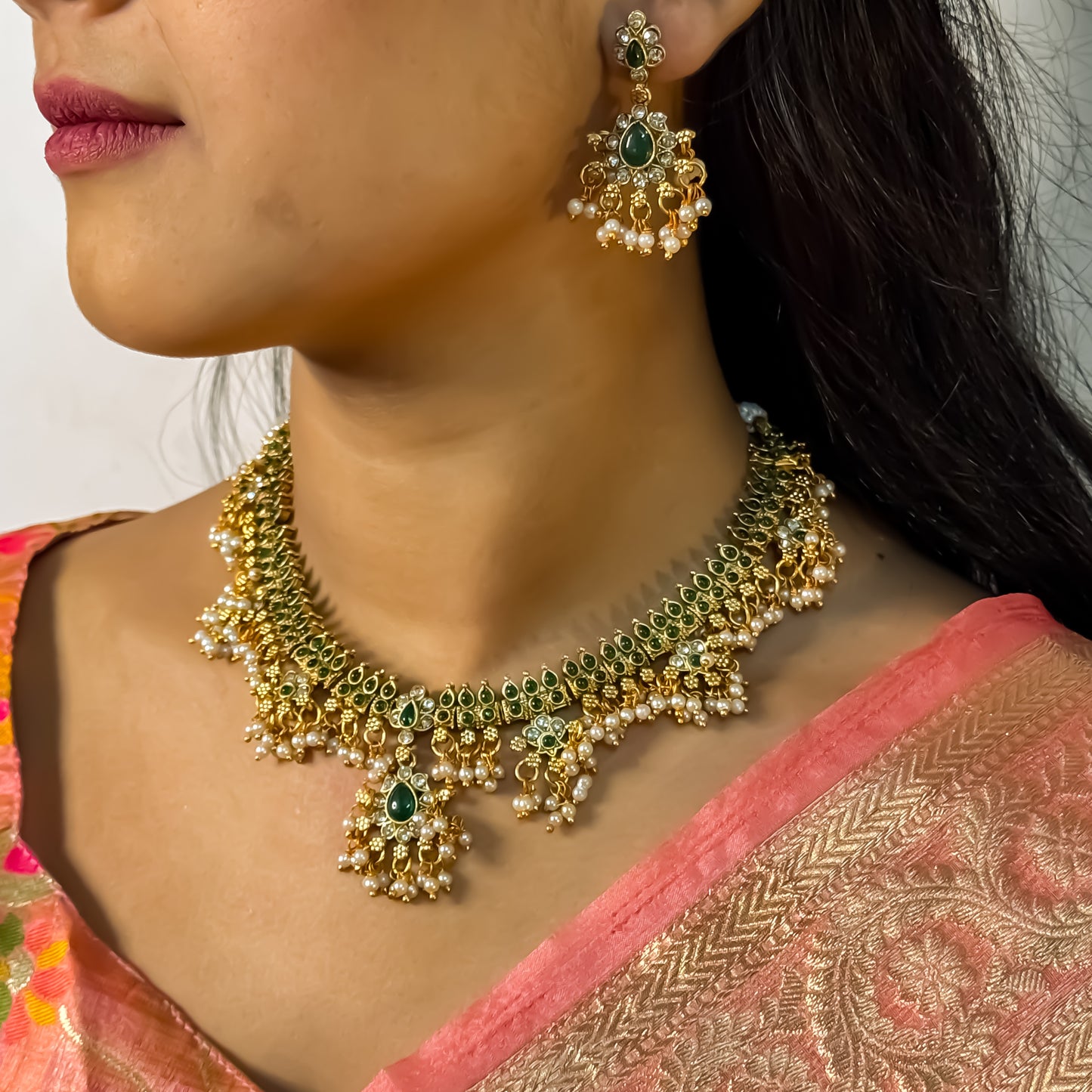 Giya Guttapushalu Necklace Set