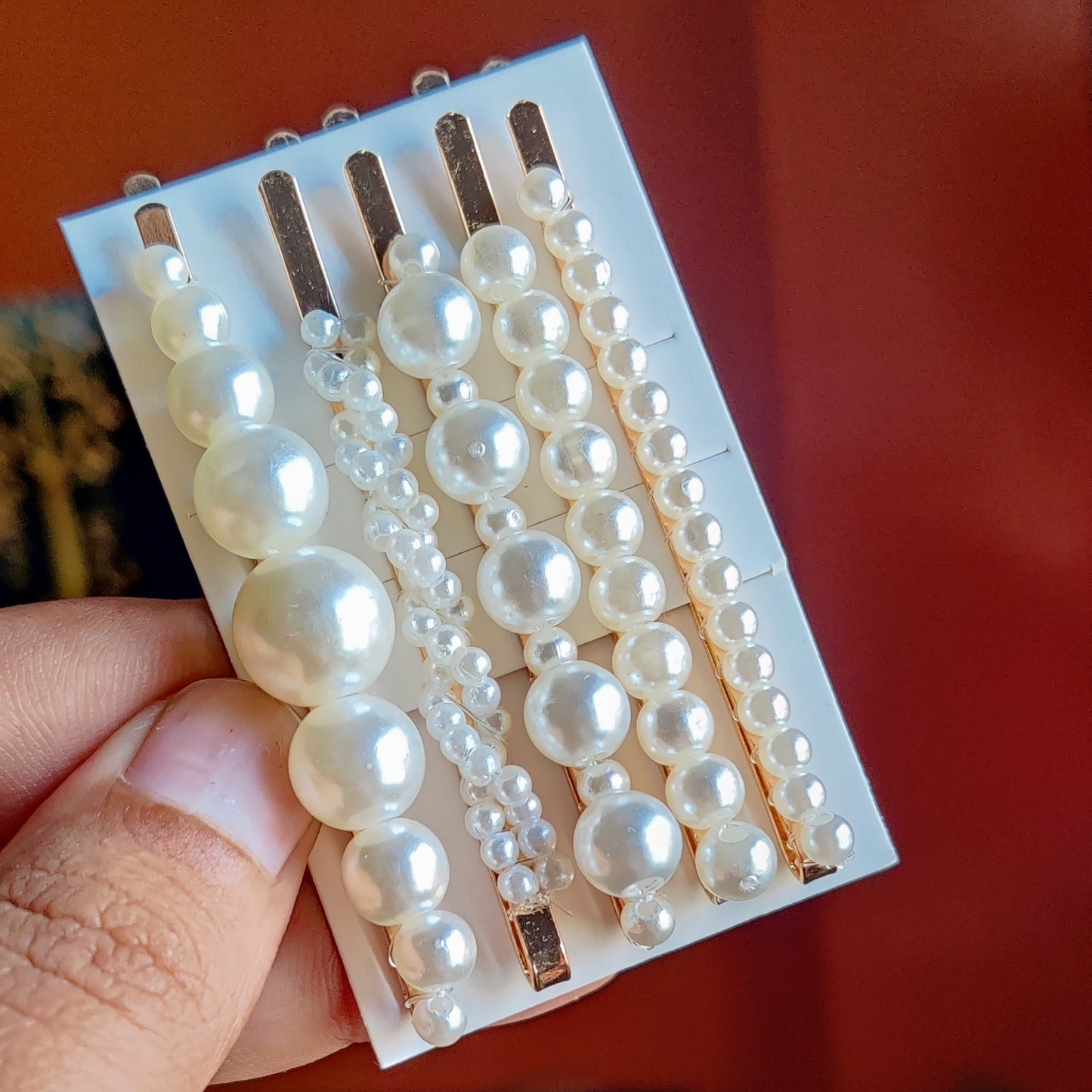 Pearl Korean Clip Set of 5