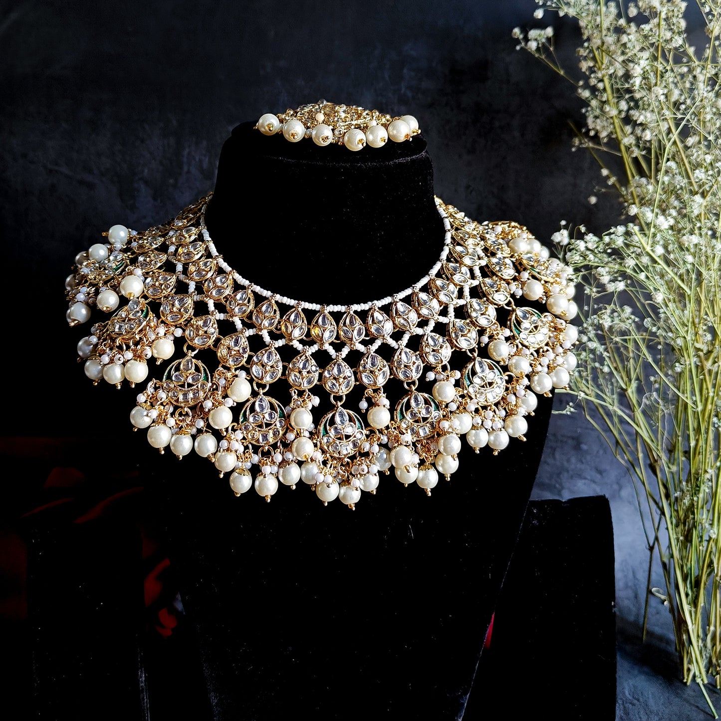 Drishti Kundan Necklace Set ๐