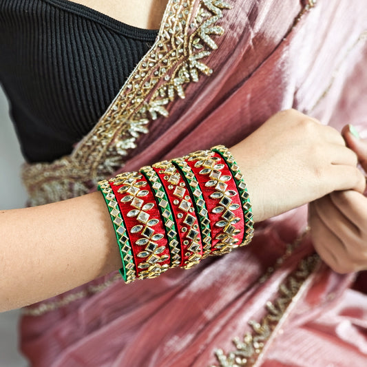 Dulari Silk Thread Bangle Set