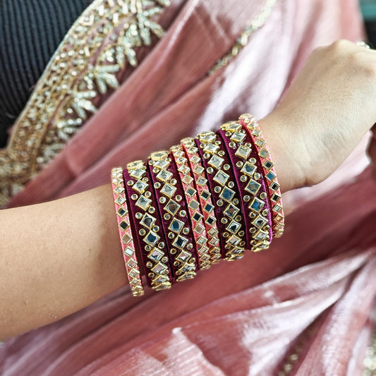 Dishani Silk Thread Bangle Set