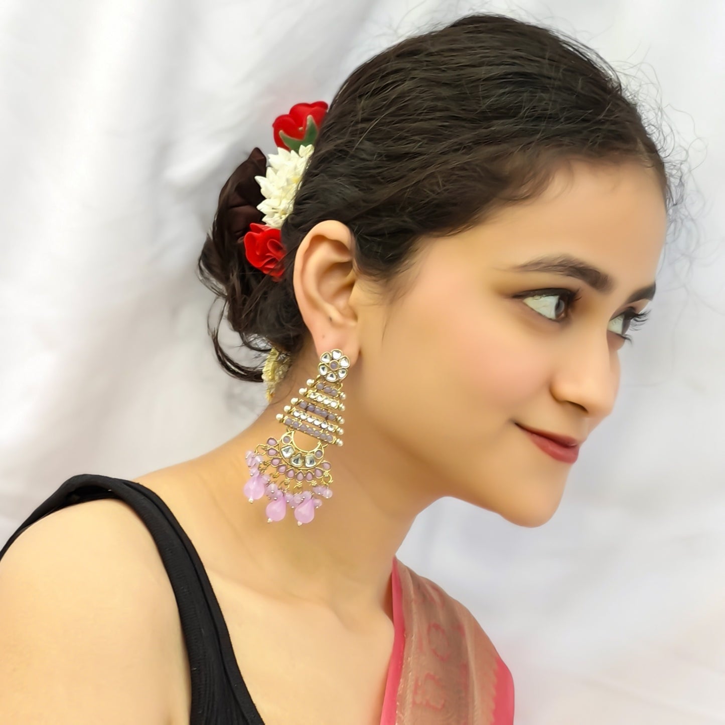 Kuhu Designer Earrings -Lavender