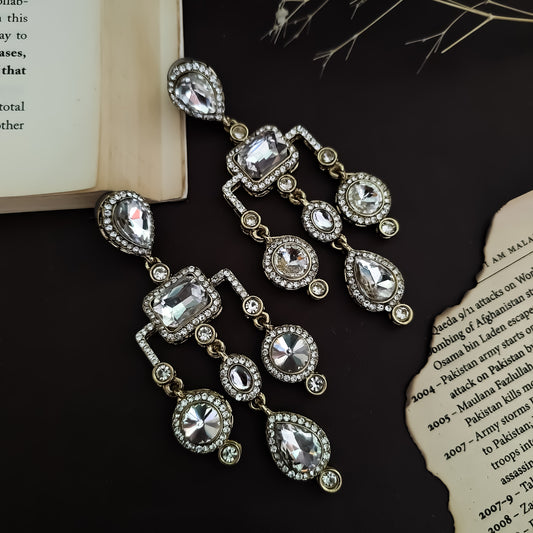 Divika Celebrity Inspired Chandbali  Earrings - Golden