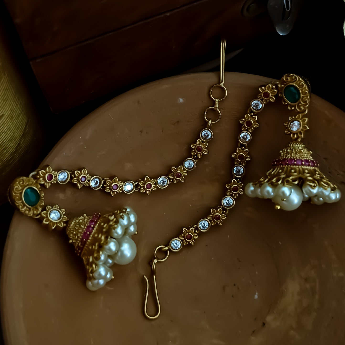 Kripa Jhumka Earrings with Sahara