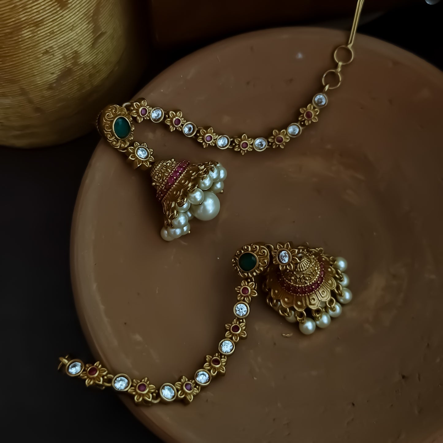 Kripa Jhumka Earrings with Sahara