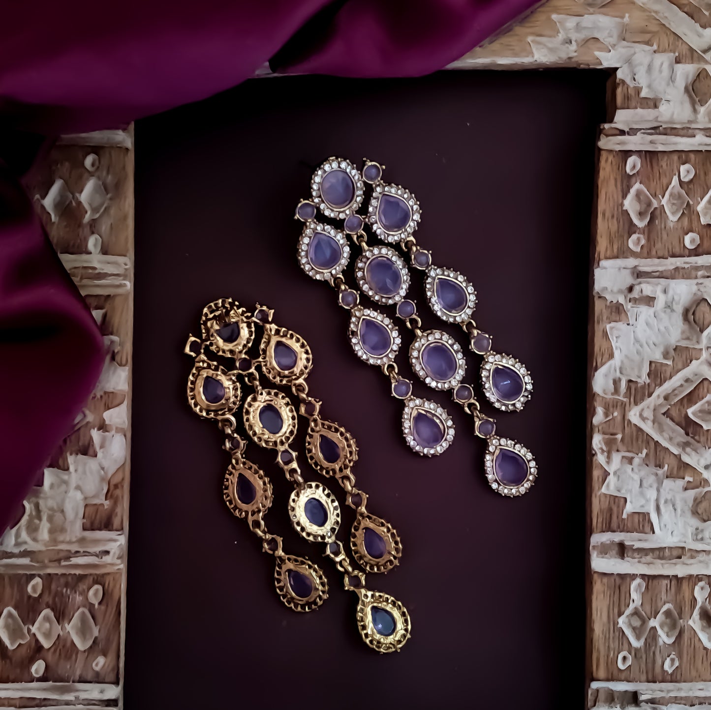 Anvi Dangler Lightweight Earring- Lavender