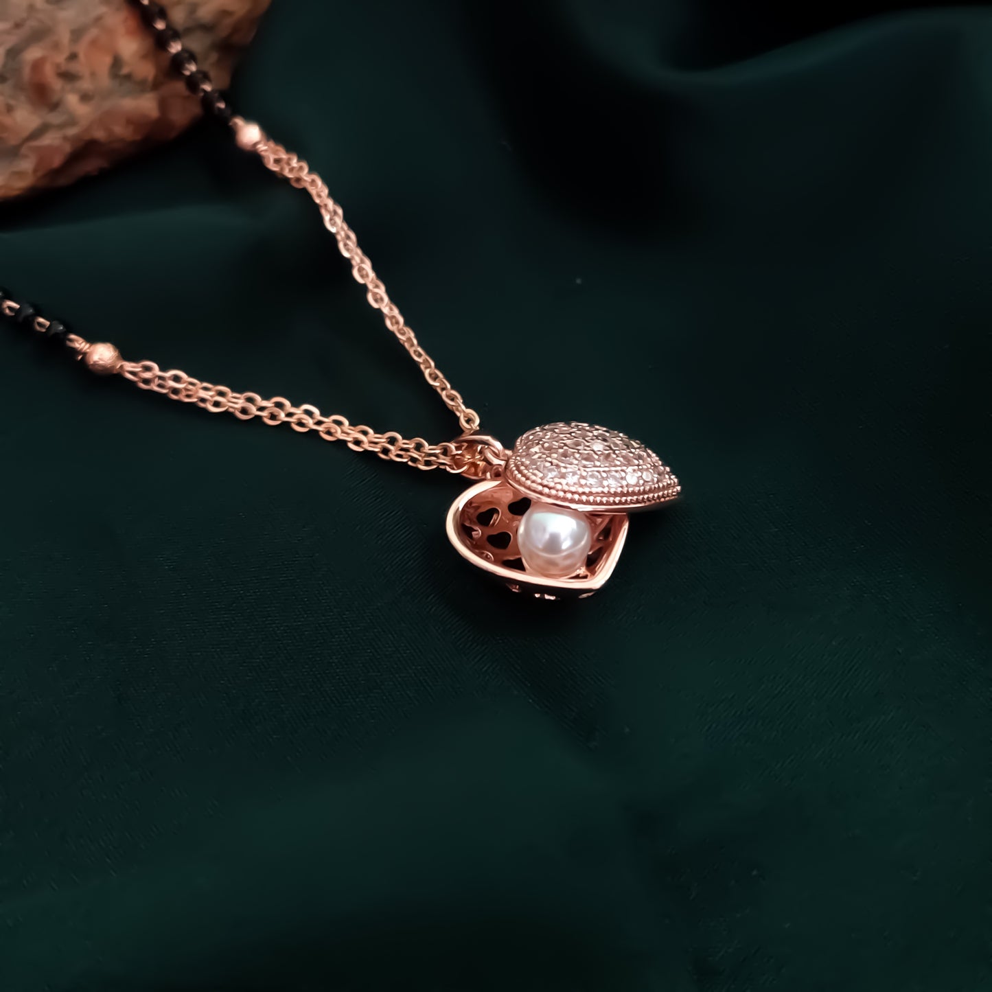 Pearl Heart AD Mangalsutra