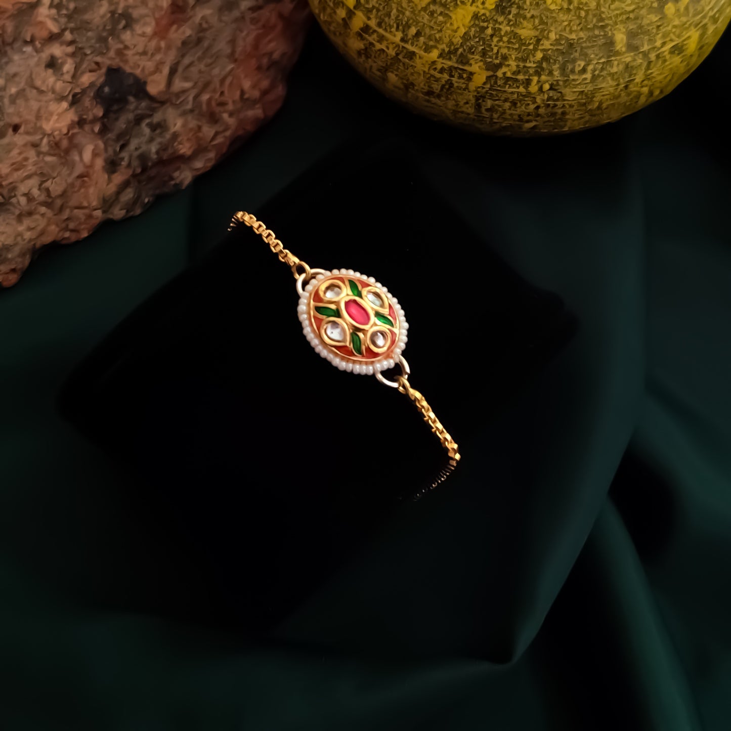 Shree Meenakari Adjustable Bracelet