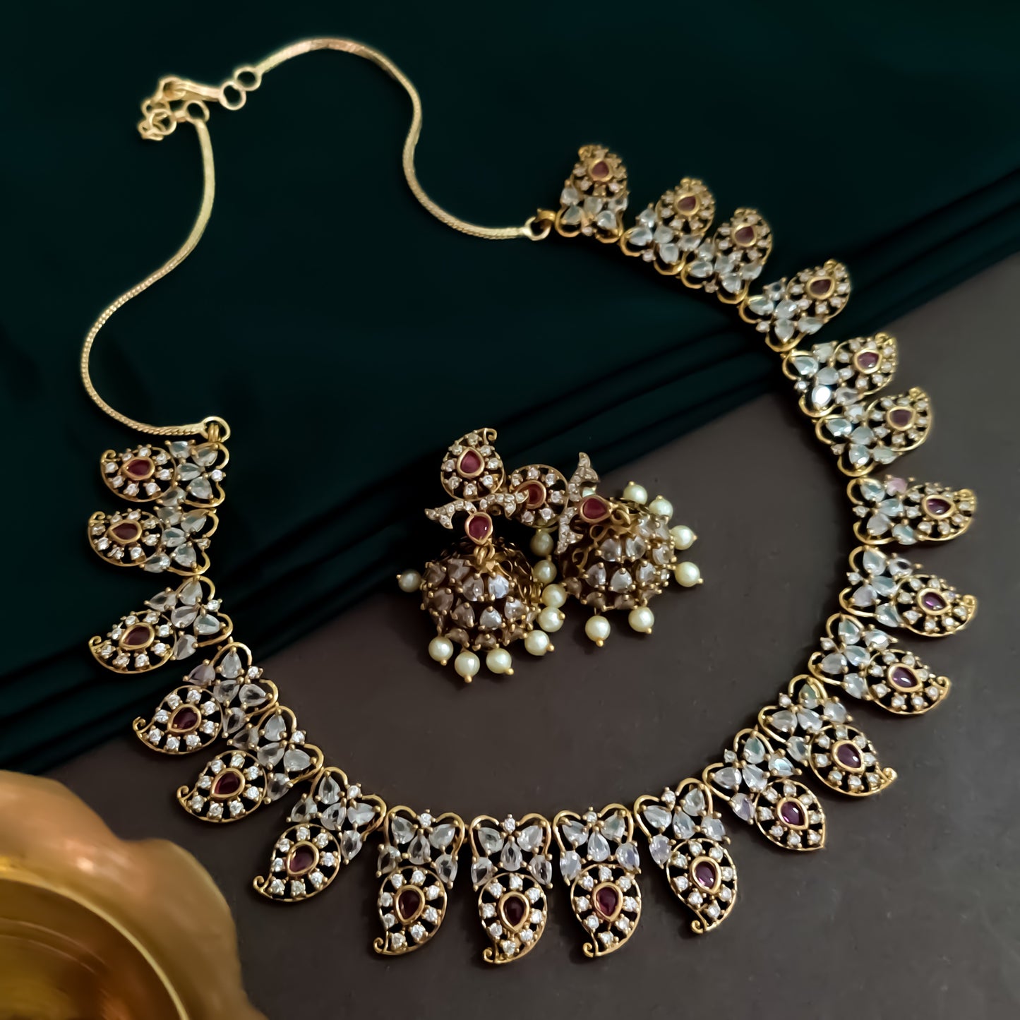 Anaya Premium Diamond Necklace Set