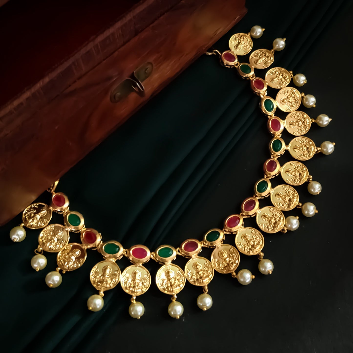 Ratna Lakshmi Coin Necklace Set