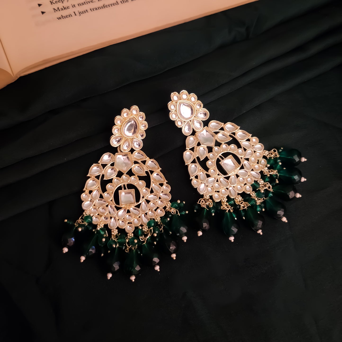 Kirat Kundan Necklace Set - Green