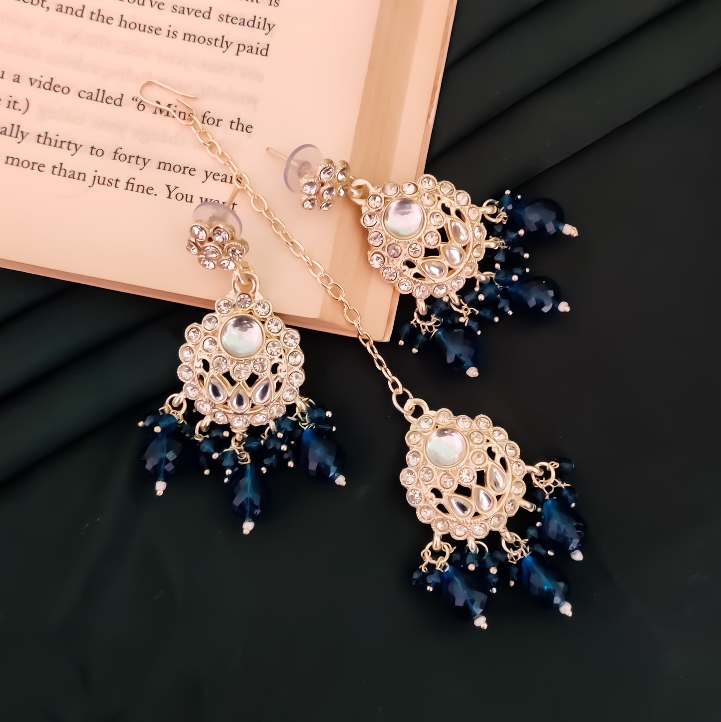 Suhaila Necklace Set - Blue