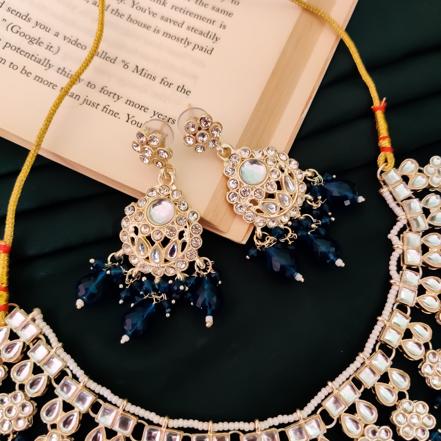 Suhaila Necklace Set - Blue