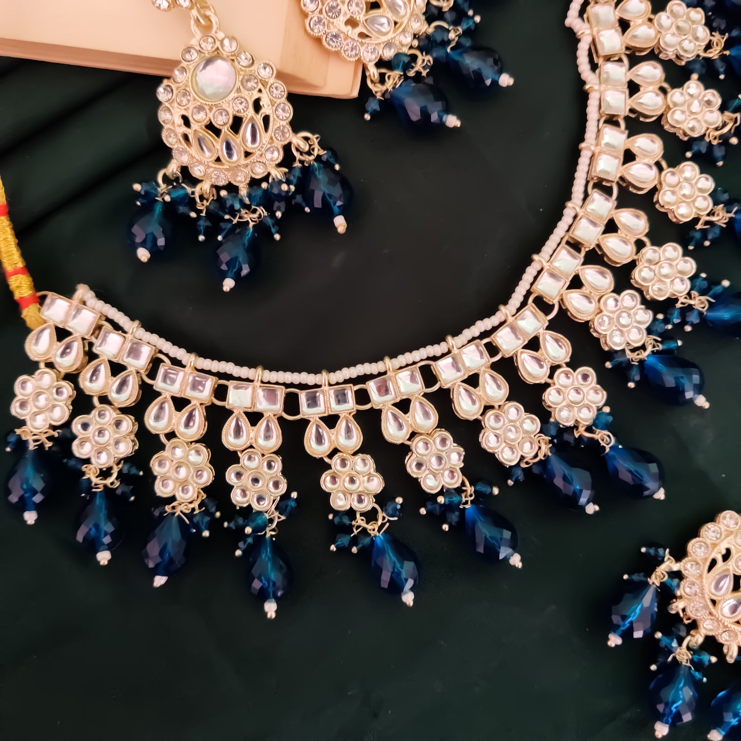 Suhaila Necklace Set - Blue