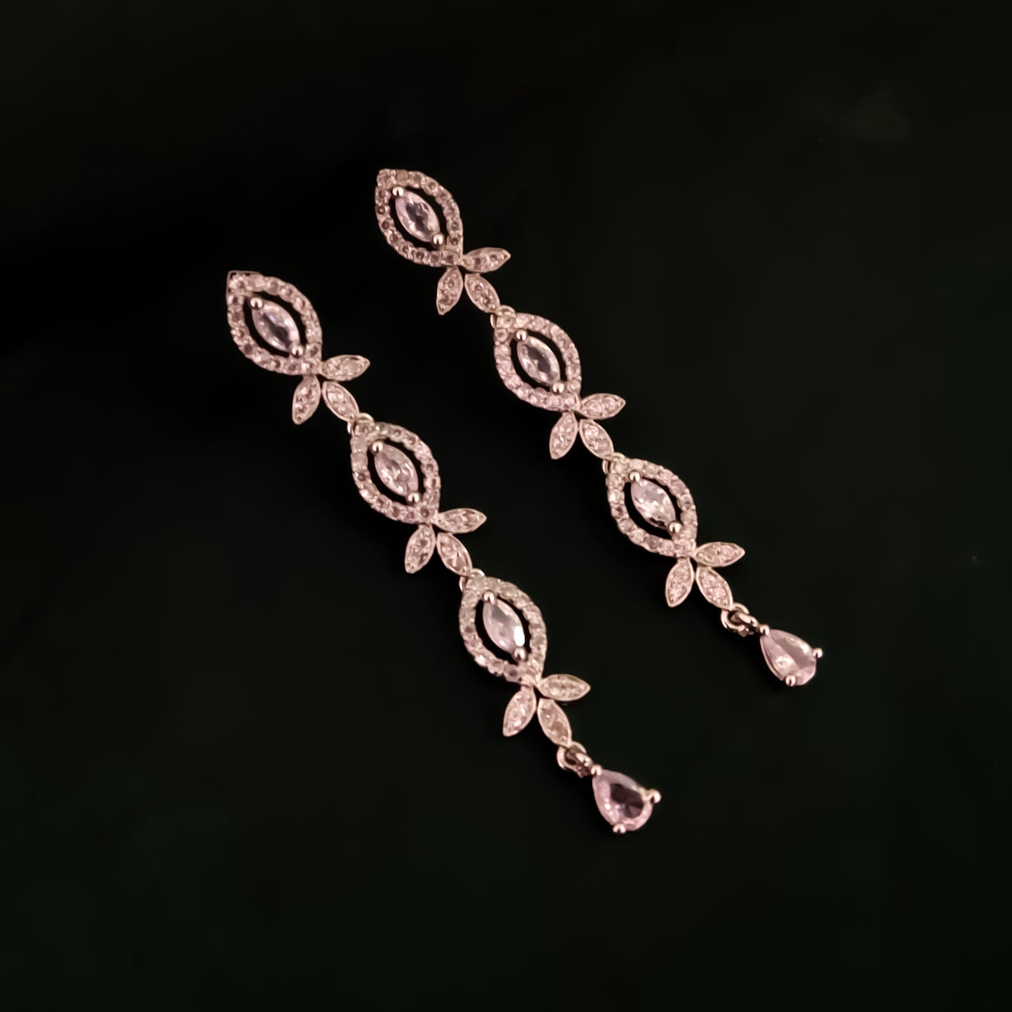 Catherin Silver AD Necklace Set