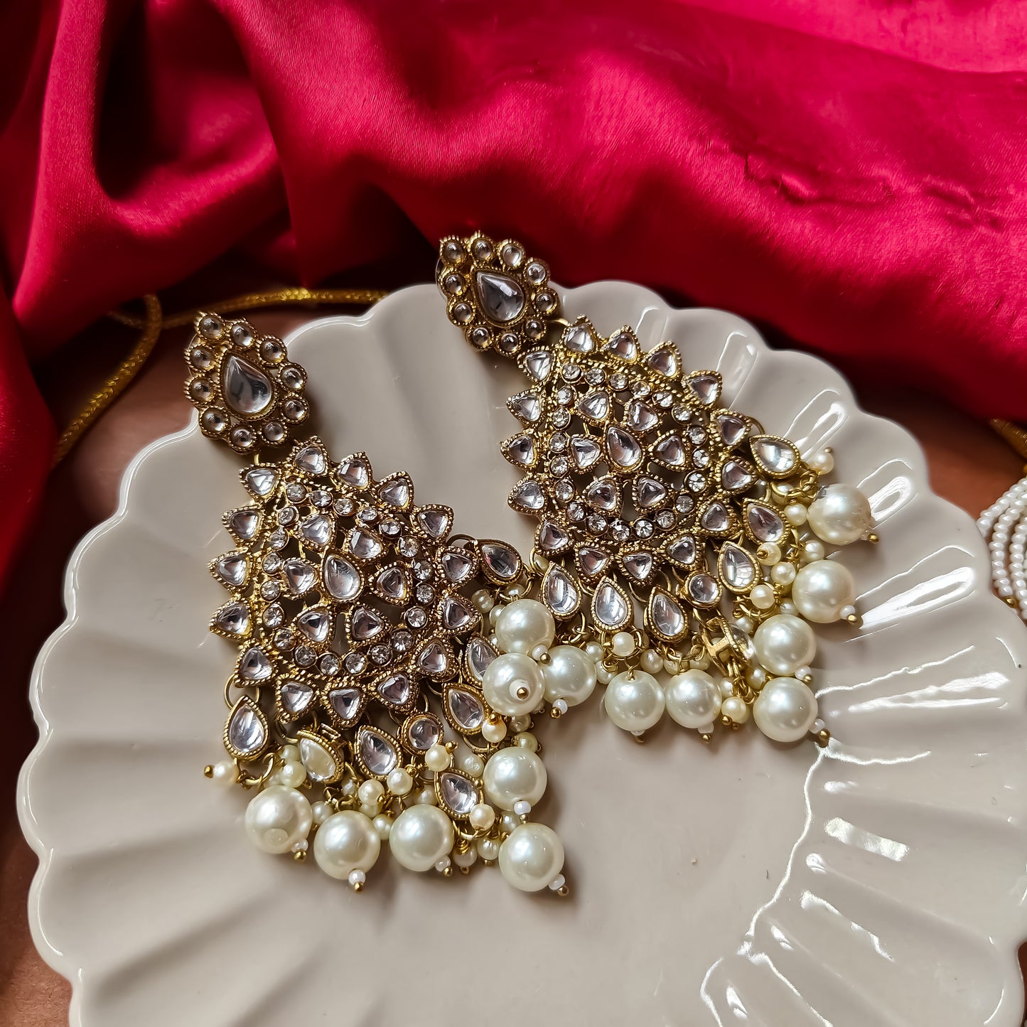 Sreeja Golden Necklace Set