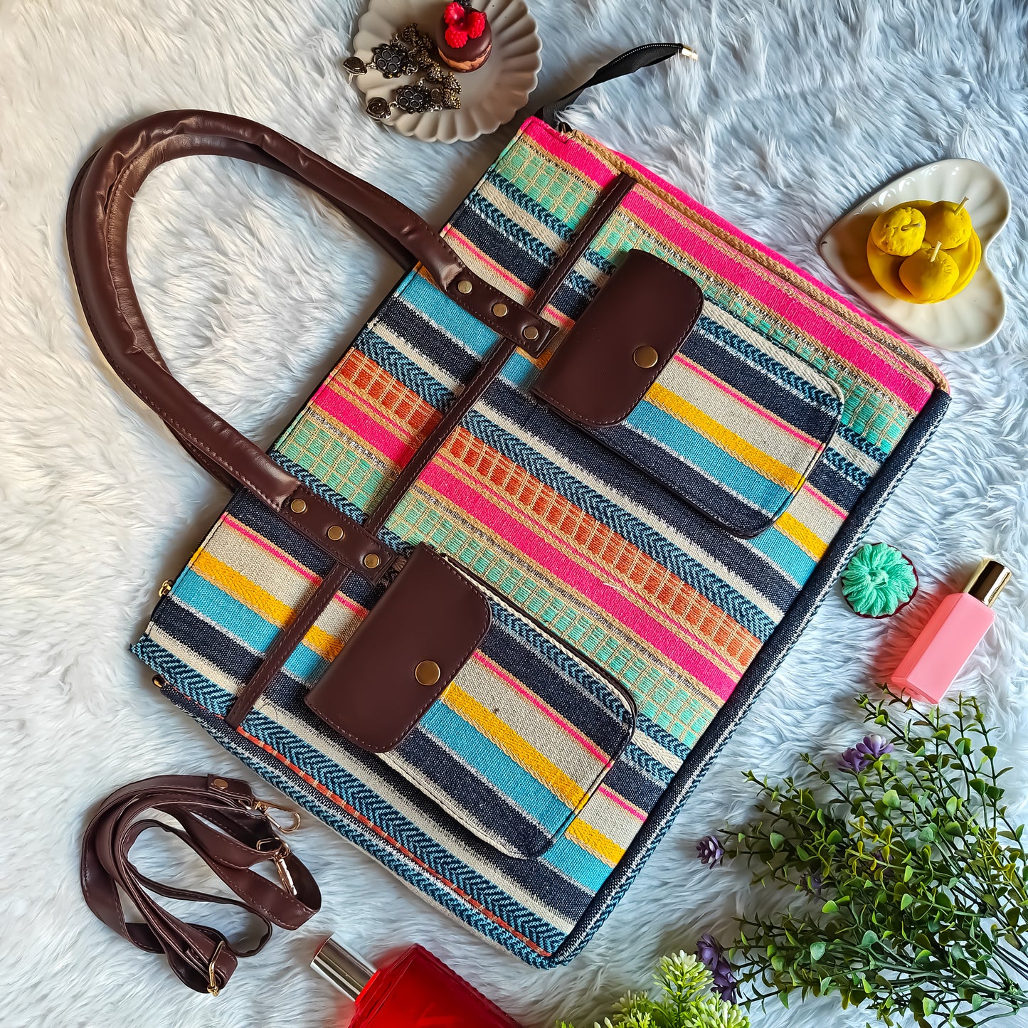 Diana Laptop Bag- Pastel Hue