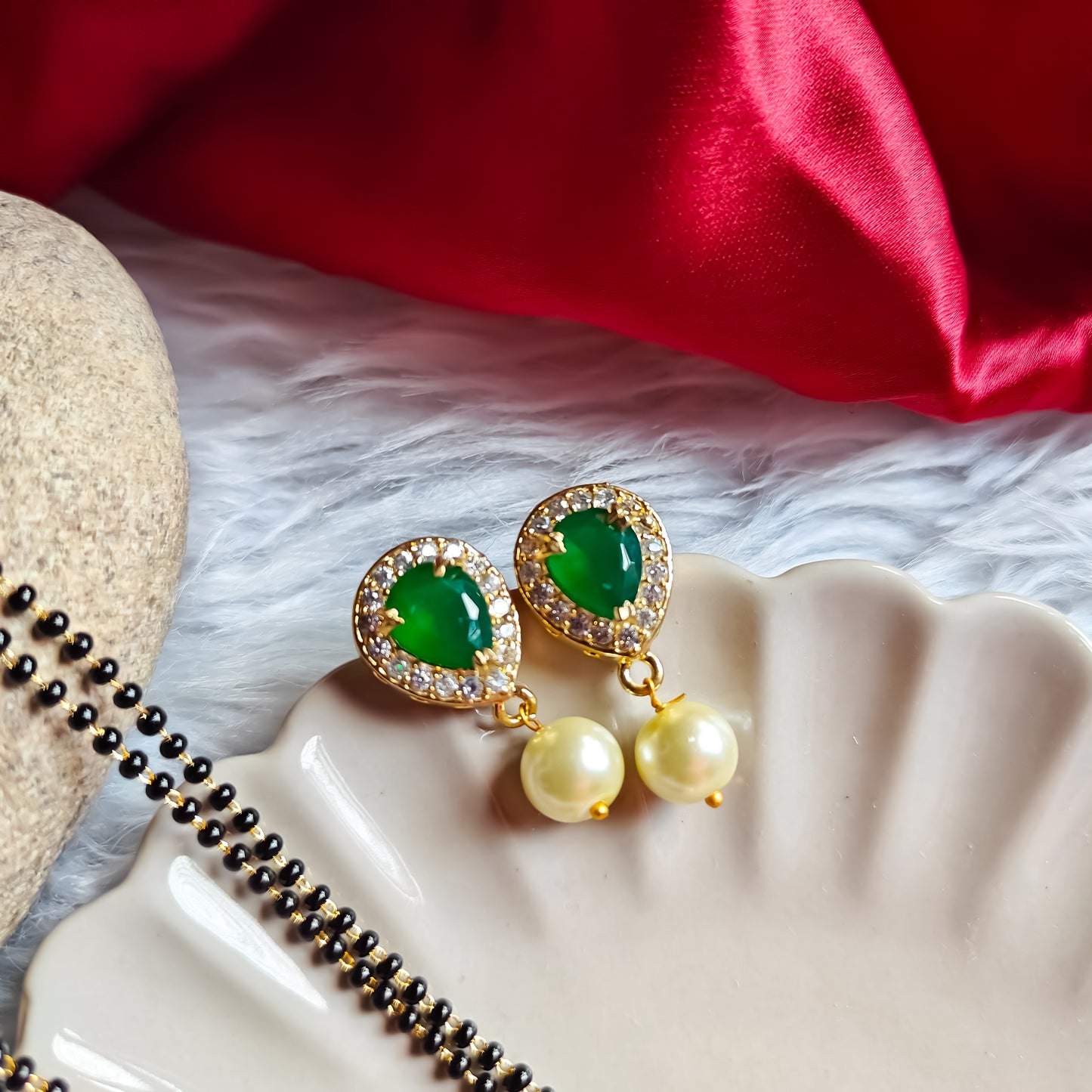 AD Mangalsutra with Earrings