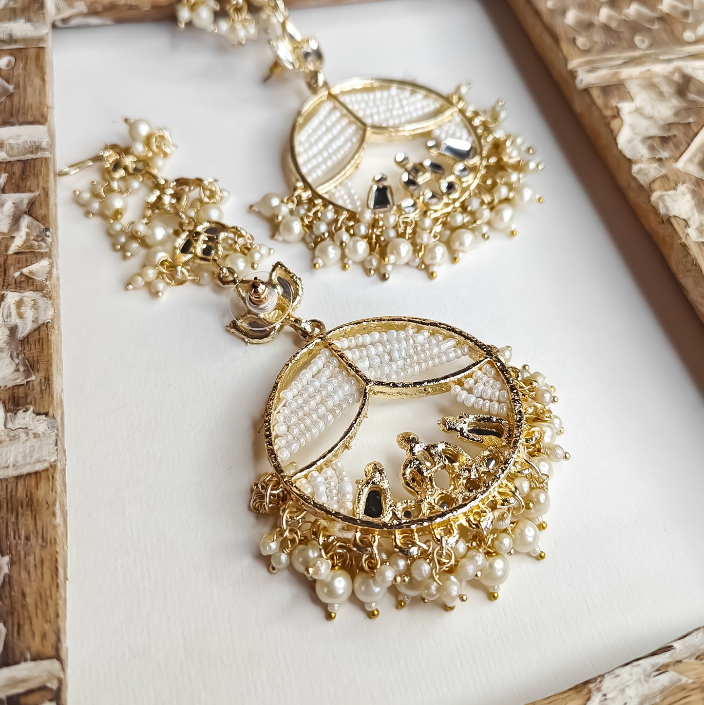 Doli Chandbali Earrings - Golden
