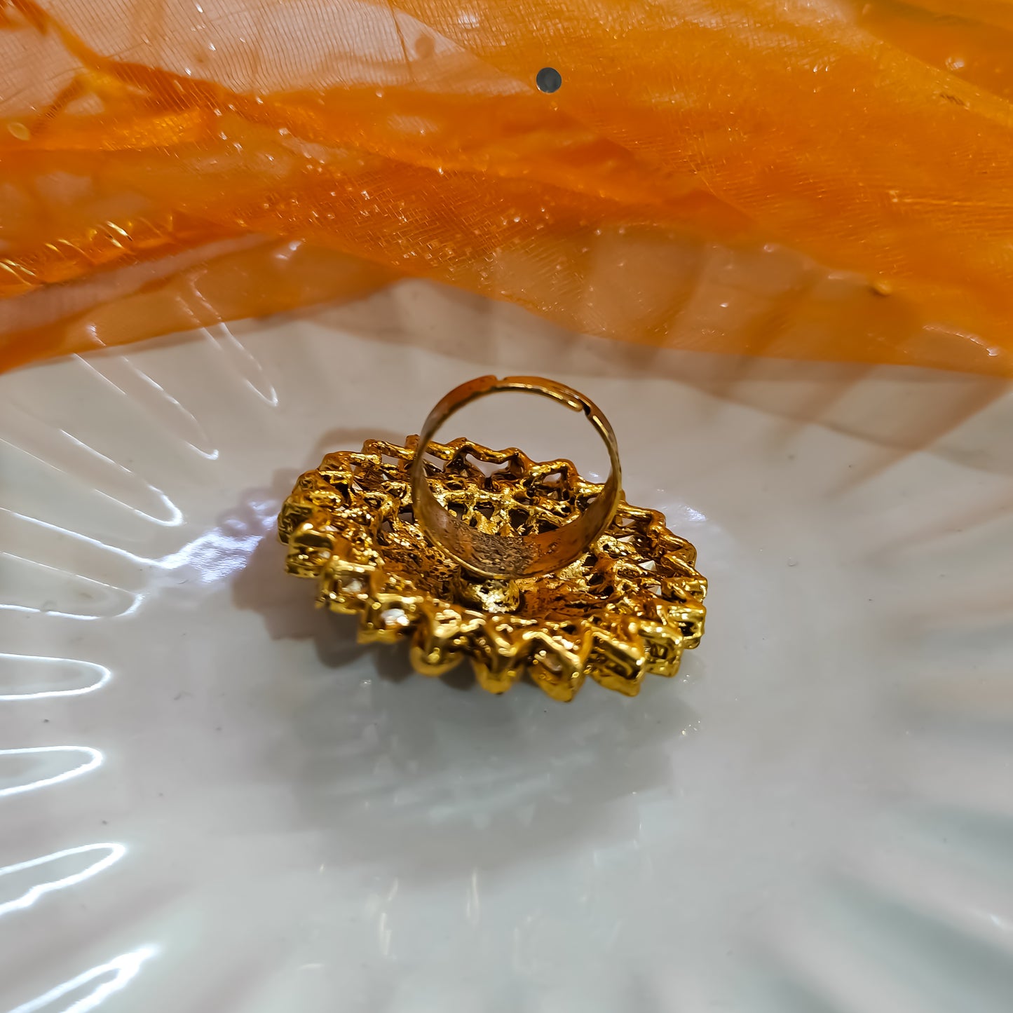Floral Adjustable Ring
