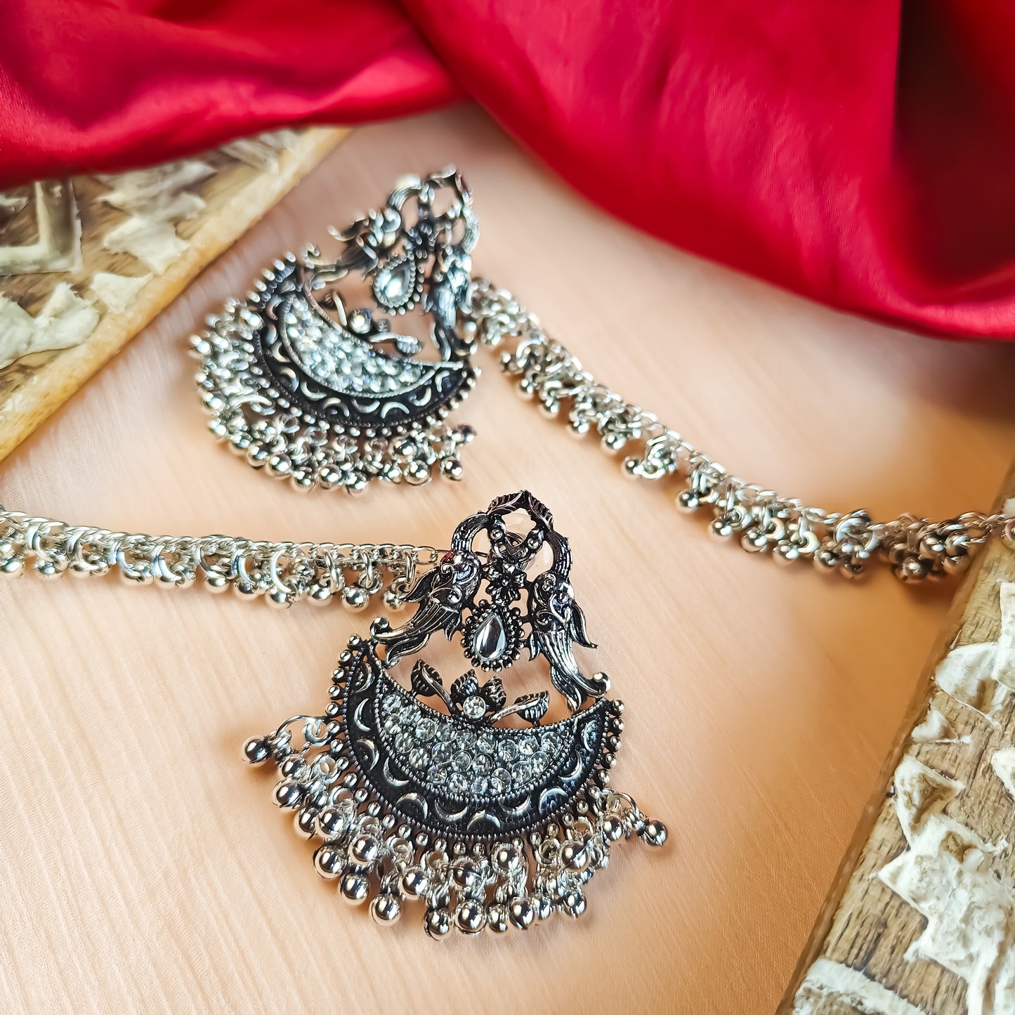 Kalyani Chandbali Earrings with Sahara