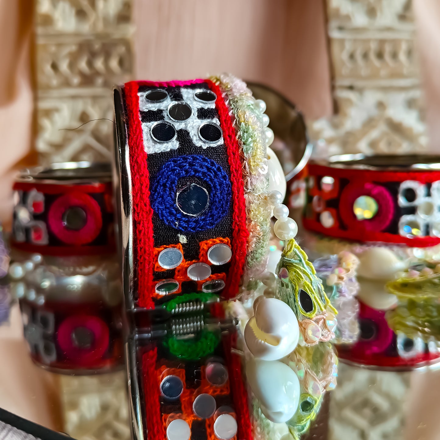 Kutch Work Shell Openable Kada (Single)