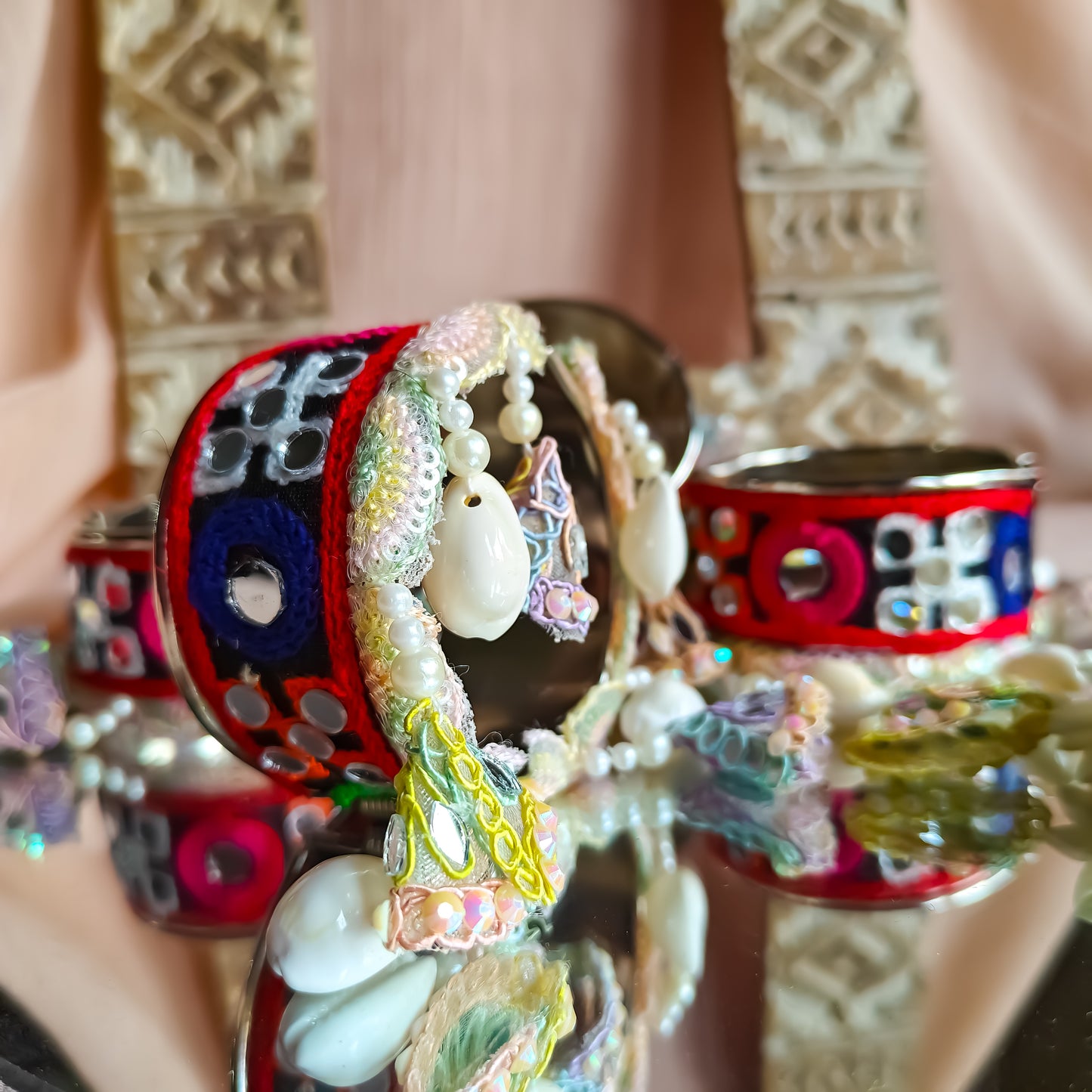Kutch Work Shell Openable Kada (Single)
