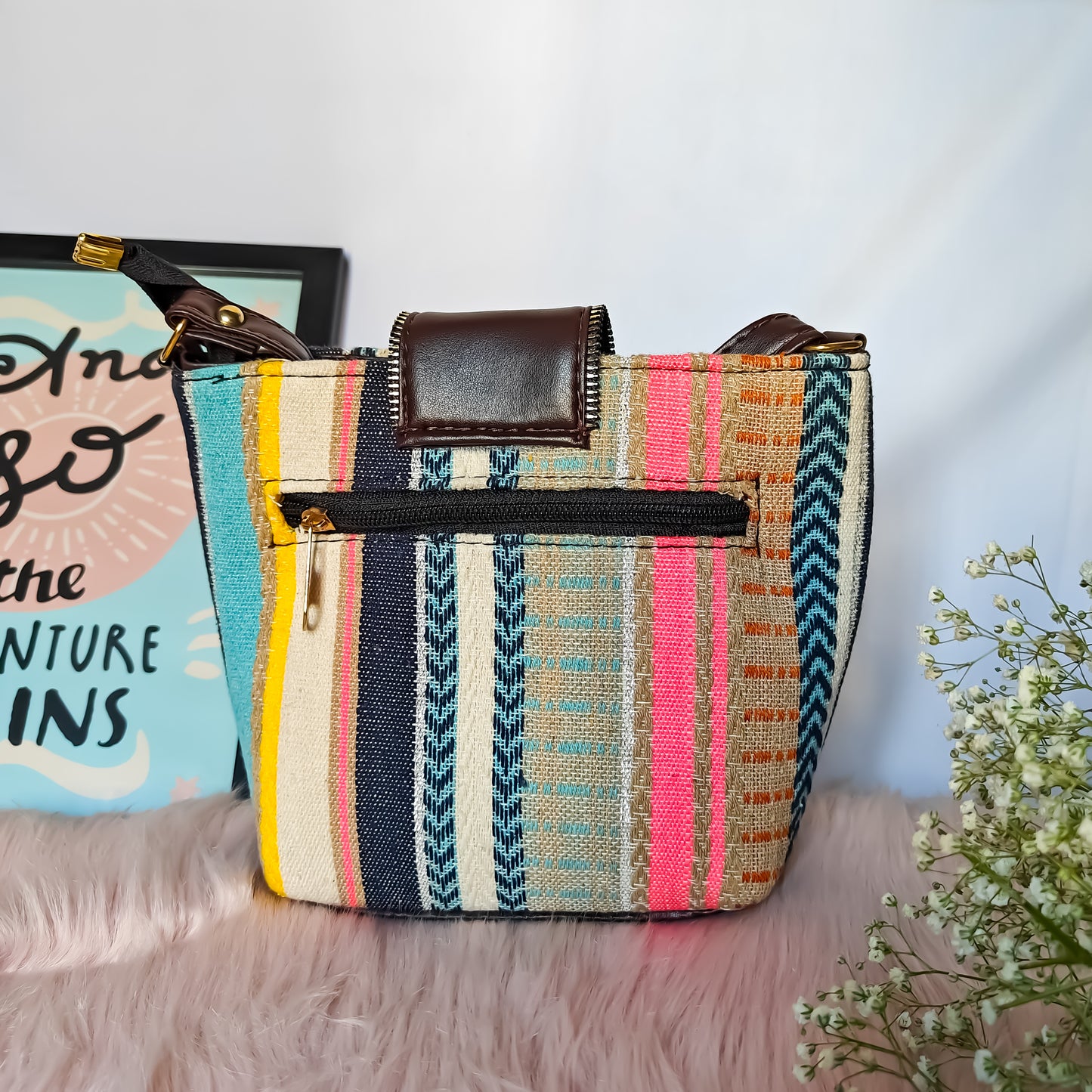 Sassy Stripe Not so Mini Sling Bag