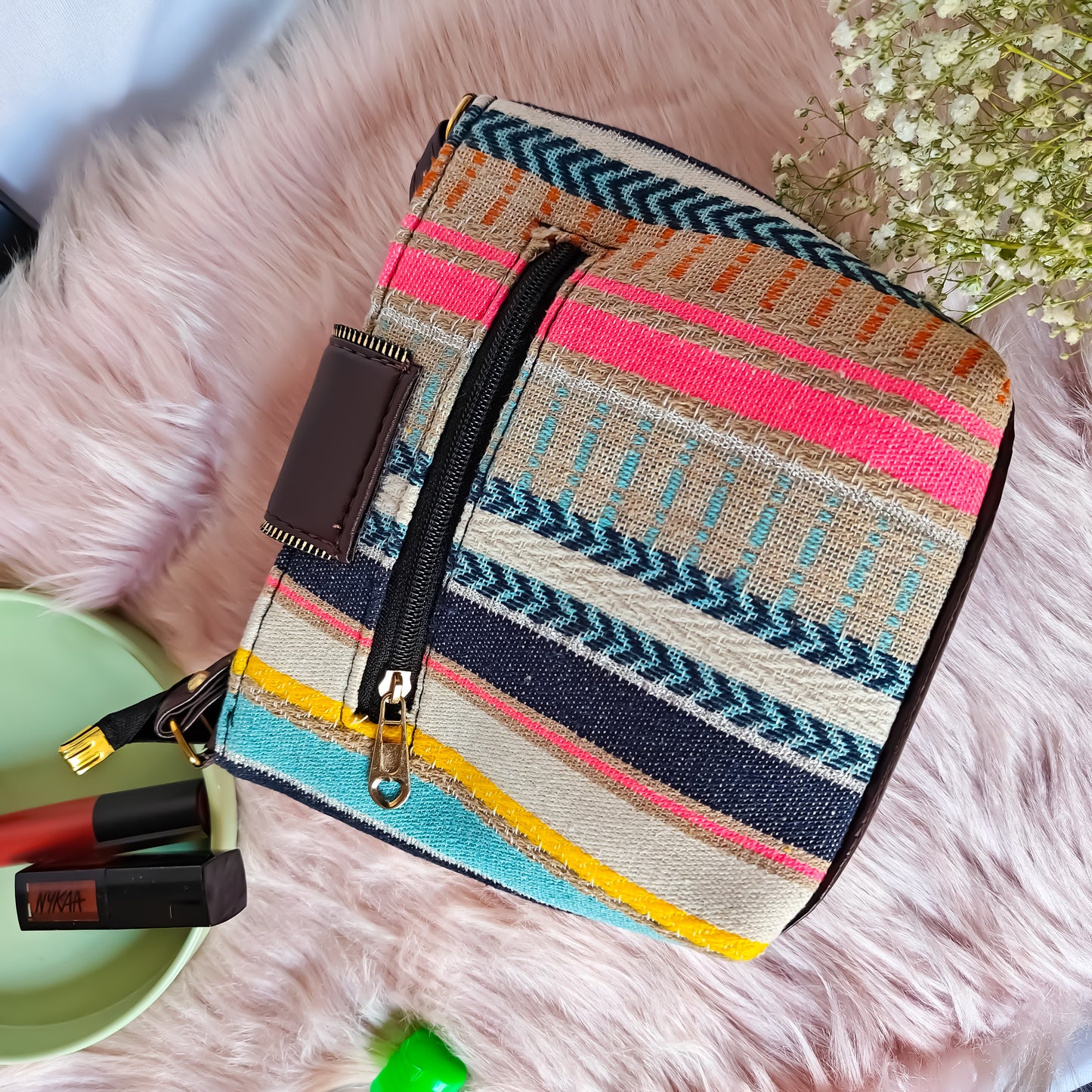 Sassy Stripe Not so Mini Sling Bag
